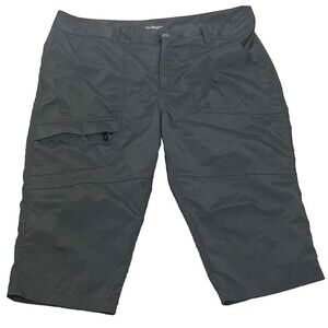 Columbia Pants‎ Capri Hiking SPF Omni Shield Zip Pocket Stretch Gray Women 16 W